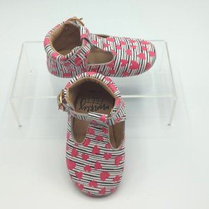 Monkey Feet Size 12-18 Months Heart Buckle Shoes